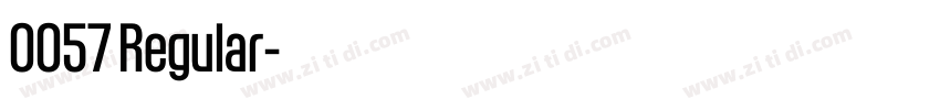 0057 Regular字体转换
